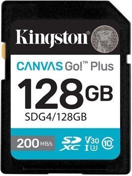 Карта пам'яті Kingston SD 128GB C10 UHS-I U3 V30 R200MB/s (SDG4/128GB) [108950]