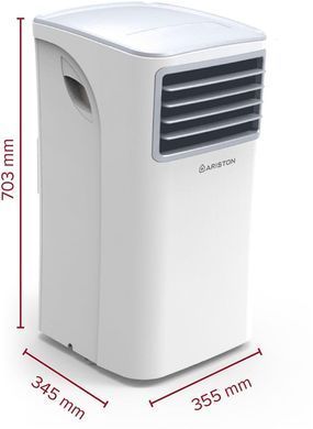 Кондиціонер мобільний Ariston Mobis 8 16м2 on/off 8000BTU 2.3кВт A/- R290 білий (3381430) [115287]