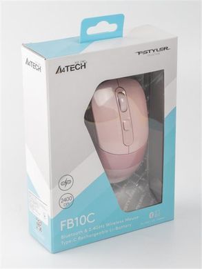 Миша бездротова A4Tech Fstyler FB10C Pink USB (FB10C (Pink)) [606557]
