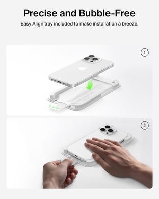 Захисне скло Belkin для iPhone 17 Pro, Privacy TemperedGlass (1 Pack) (OVA213HQ) [112120]