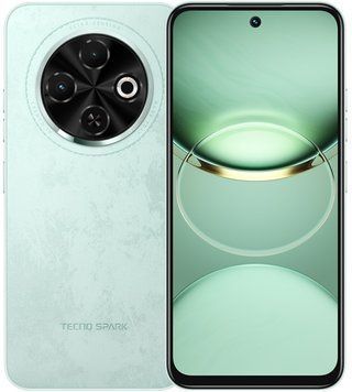 Смартфон TECNO Spark 30C (KL5n) 6.67" 6/128ГБ, 2SIM, 5000мА&bull;год, Magic Skeen Green (4894947051814) [101277]