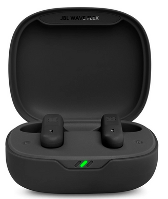 Гарнітура JBL WAVE FLEX Black (JBLWFLEXBLK) [201248]