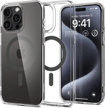 Чохол-накладка Spigen Ultra Hybrid MagFit для Apple iPhone 15 Pro Graphite (ACS06716) [602132]