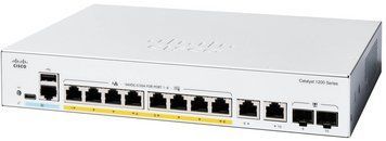 Комутатор Cisco Catalyst 1200 8xGE, PoE, Ext PS, 2x1G Combo (C1200-8P-E-2G) [111266]