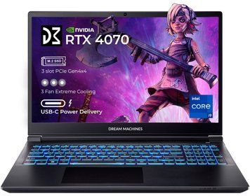 Ноутбук Dream Machines RG4070-16 16FHD+ IPS, Intel i9-14900HX, 32GB, F1TB, NVD4070-8, DOS, чорний (RG4070-16UA41) [10093]