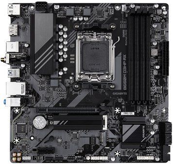 Материнська плата GIGABYTE B650M D3HP AX sAM5 B650 4xDDR5 M.2 HDMI DP Wi-Fi BT mATX (B650M_D3HP_AX) [109466]