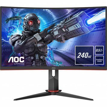 Монітор TFT 31.5" AOC, VA, 240Гц, вигнутий, DP, HDMI x 2, чорний (C32G2ZE/BK) [400806]