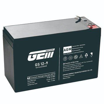 Акумуляторна батарея GEM Battery 12V-9.0Ah, AGM, F1/F2, (GS 12-9) [404111]