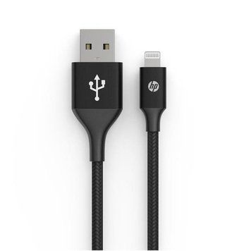 Кабель HP USB - Lightning (M/M), 2 м, чорний (DHC-MF100-2M) [603833]