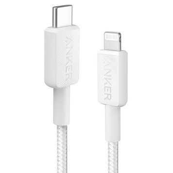 Кабель Anker 322 USB-C - Lightning, 0.9 м, White (A81B5H21/A81B5G21) [617783]