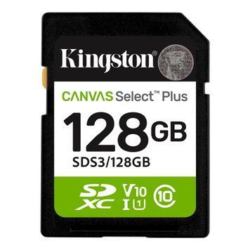 Карта пам`яті SDXC 128GB UHS-I Class 10 Kingston Canvas Select Plus R150MB/s (SDS3/128GB) [613351]