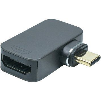 Адаптер PowerPlant USB Type-C - HDMI (M/F) Black (CA914302) [604366]
