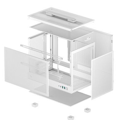 Корпус DeepCool CH160 Mesh White без БЖ (R-CH160-WHNMI0-G-1) [611496]