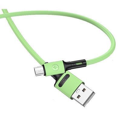 Кабель Usams US-SJ435 USB - Micro USB (M/M), 1 м, Green (SJ435USB02) [604132]