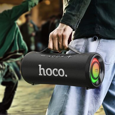 Портативна колонка HOCO HA10 Oleada outdoor BT speaker, 20W*2, Black (6942007635608) [806378]