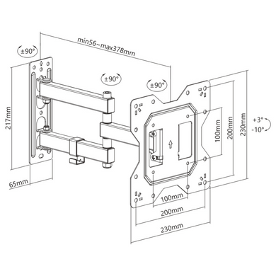 Кріплення для візуальних систем BRATECK (LPA68-223) [305149]
