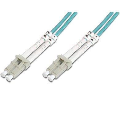 Патч-корд волоконно-оптичний DIGITUS LC/UPC-LC/UPC, 50/125, MM, OM3, duplex, 1м (DK-2533-01/3) [109910]