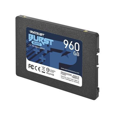 Накопичувач SSD 960GB Patriot Burst Elite 2.5" SATAIII TLC (PBE960GS25SSDR) [611479]