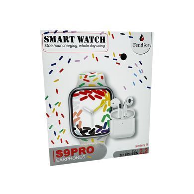 Смарт-годинник Fendior S9 Pro+TWS 49mm. 200 mAh Black (FendiorS9PBlack) [802662]