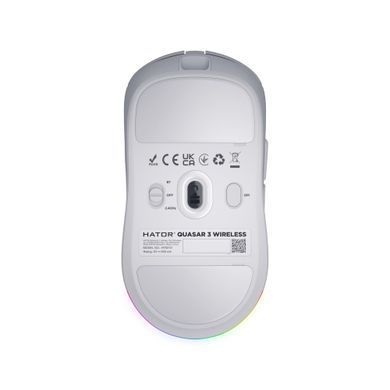 Миша бездротова Hator Quasar 3 Wireless White (HTM731) [607416]