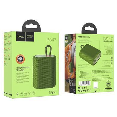 Портативна колонка HOCO BS47 Uno sports BT speaker, 5W, Army Green (6931474756008) [806325]