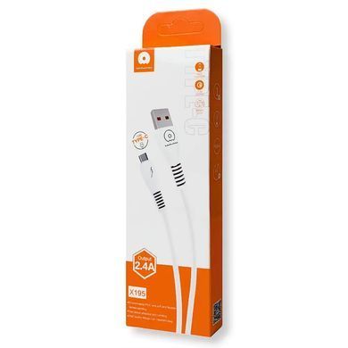 Кабель WUW-X195 USB Type-C 2,4A 1m white (WUW-X195TC) [805223]