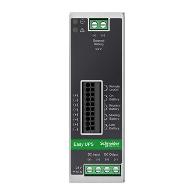 Джерело безперебійного живлення APC Easy UPS, 24В DC-DC, монтаж на DIN-рейку, промисловий, 20A (BVS480XDPDR) [12997]