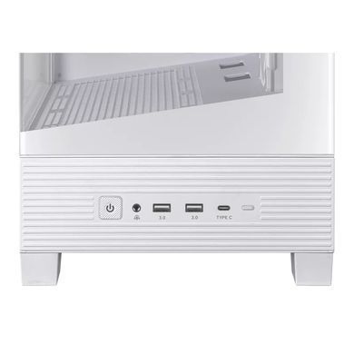 Корпус Asus A31 Plus White Tempered Glass без БЖ (90DC00R3-B19000) [614352]