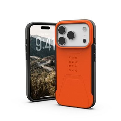 Чохол UAG для iPhone 17 Pro, Civilian MagSafe, Orange (114545119797) [112203]