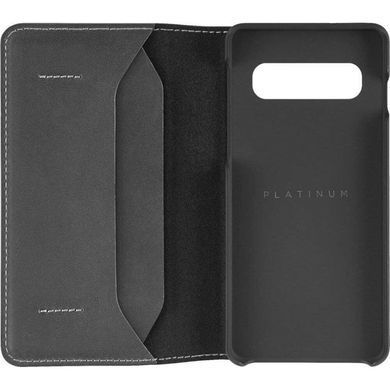 Чохол-книжка Platinum Leather Wallet для Samsung Galaxy S10 SM-G973 Black (PT-MGS10LWFB) [602692]