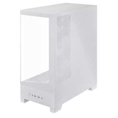 Корпус Asus A31 Plus White Tempered Glass без БЖ (90DC00R3-B19000) [614352]