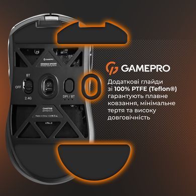 Миша бездротова GamePro Genesis Spider (GM870B) [619315]