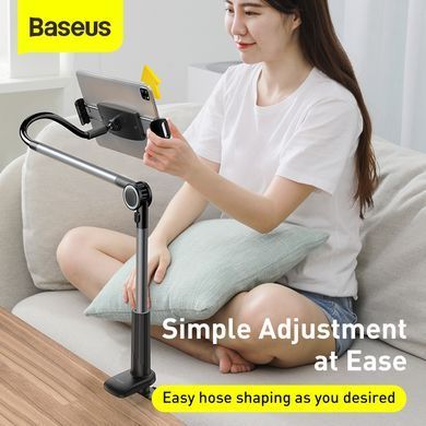 Тримач для мобiльного Baseus Otaku life rotary adjustment lazy holder Pro（Applicable for phone/ ipad) gray (LUZQ000013) [802732]