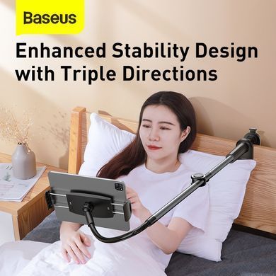 Тримач для мобiльного Baseus Otaku life rotary adjustment lazy holder Pro（Applicable for phone/ ipad) gray (LUZQ000013) [802732]