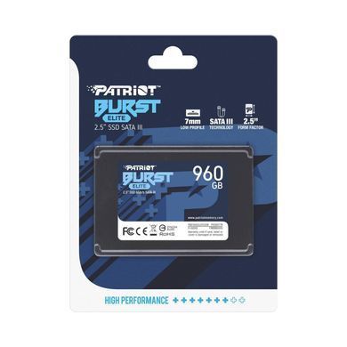 Накопичувач SSD 960GB Patriot Burst Elite 2.5" SATAIII TLC (PBE960GS25SSDR) [611479]