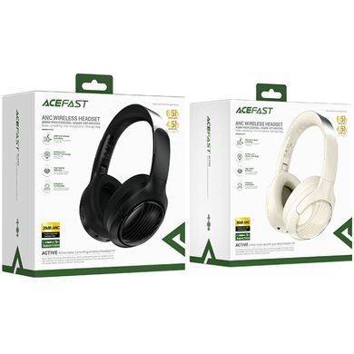 Гарнітура Acefast H5 ANC, Bluetooth, Milky white (6974316284284) [404459]