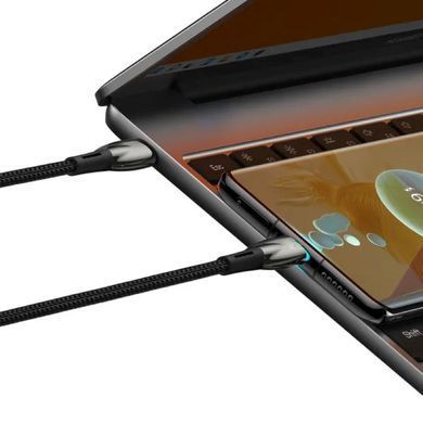 Кабель Baseus Glimmer Series Fast Charging Data Cable Type-C to Type-C 100W 1m Black (CADH000701) [802513]