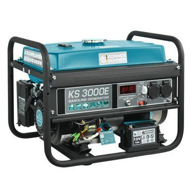 Генератор бензиновий Konner&Sohnen KS 3000E, 230В, 3.0кВт, електростартер, 46.1кг (KS3000E) [105944]