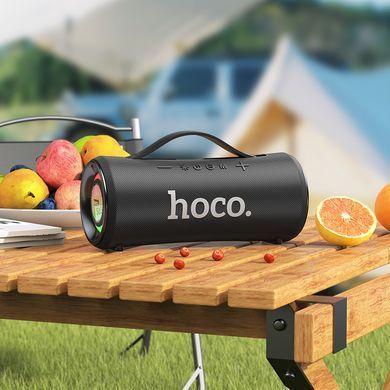 Портативна колонка HOCO HA10 Oleada outdoor BT speaker, 20W*2, Black (6942007635608) [806378]