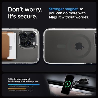Чохол-накладка Spigen Ultra Hybrid MagFit для Apple iPhone 15 Pro Graphite (ACS06716) [602132]