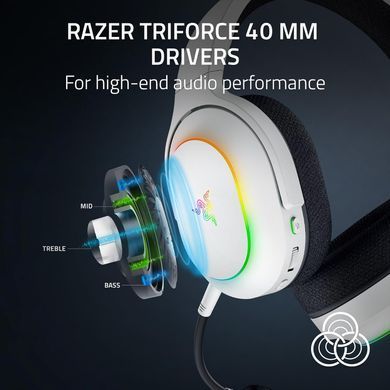 Гарнітура ігрова Razer Barracuda X Chroma, BT/WL, RGB, білий (RZ04-05220200-R3M1) [107503]