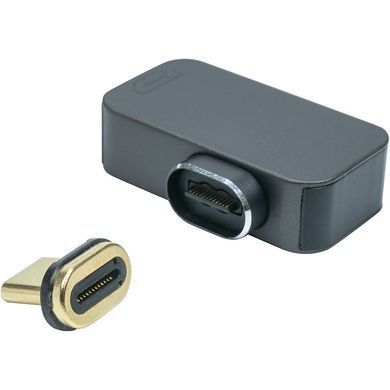 Адаптер PowerPlant USB Type-C - HDMI (M/F) Black (CA914302) [604366]