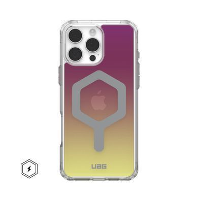 Чохол UAG для iPhone 16 Pro Max, Plyo Magsafe LE, Maroon/Yellow Ombre (114481114780) [108339]