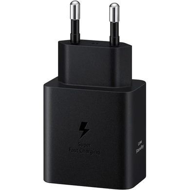 Зарядний пристрій мережевий Samsung 45Вт USB-С PD PPS, кабель USB-C > USB-C, 1.8м, чорний (EP-T4511XBEGEU) [109436]