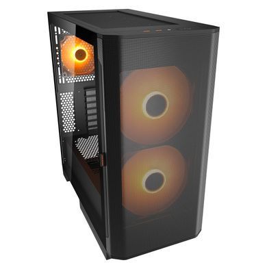 Корпус Cougar Black (AIRFACE FLO RGB) [618557]