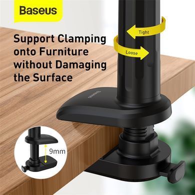 Тримач для мобiльного Baseus Otaku life rotary adjustment lazy holder Pro（Applicable for phone/ ipad) gray (LUZQ000013) [802732]
