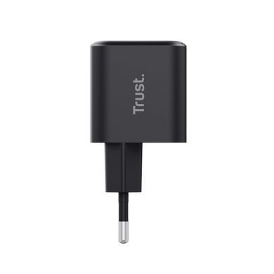 Зарядний пристрій мережевий Trust Maxo 65Вт, GaN, USB-C, PD/PPS, чорний (26046_TRUST) [115545]