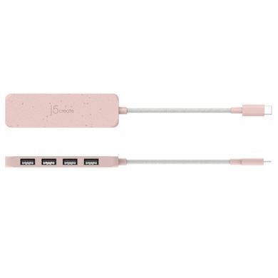 USB-хаб J5create 4 USB-A Red (JCH341ER-N) [618221]