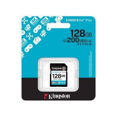 Карта пам'яті Kingston SD 128GB C10 UHS-I U3 V30 R200MB/s (SDG4/128GB) [108950]
