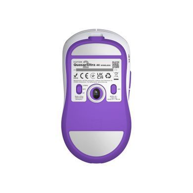 Миша бездротова Hator Quasar 2 Ultra 4K Wireless White/Lilac (HTM571WL) [616825]
